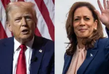 Donald Trump and Kamala Harris